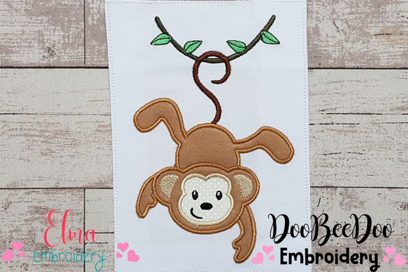 Silly Monkey - Applique - Machine Embroidery Design