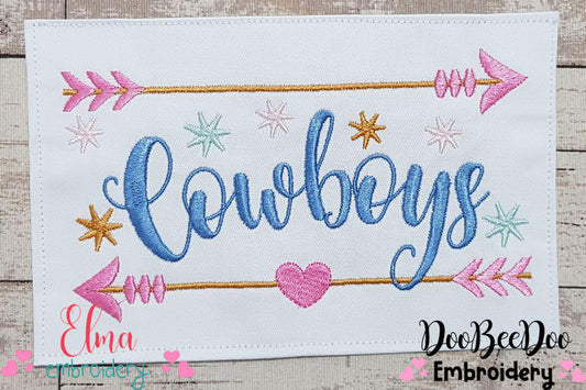 Cowboys Arrows and Sparkles - Fill Stitch