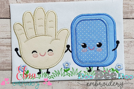 Soap and Hand Boy - Applique