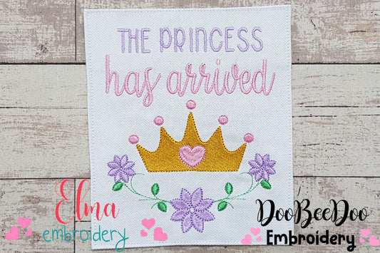 The Princess has Arrived - Fill Stitch - Machine Embroidery Design