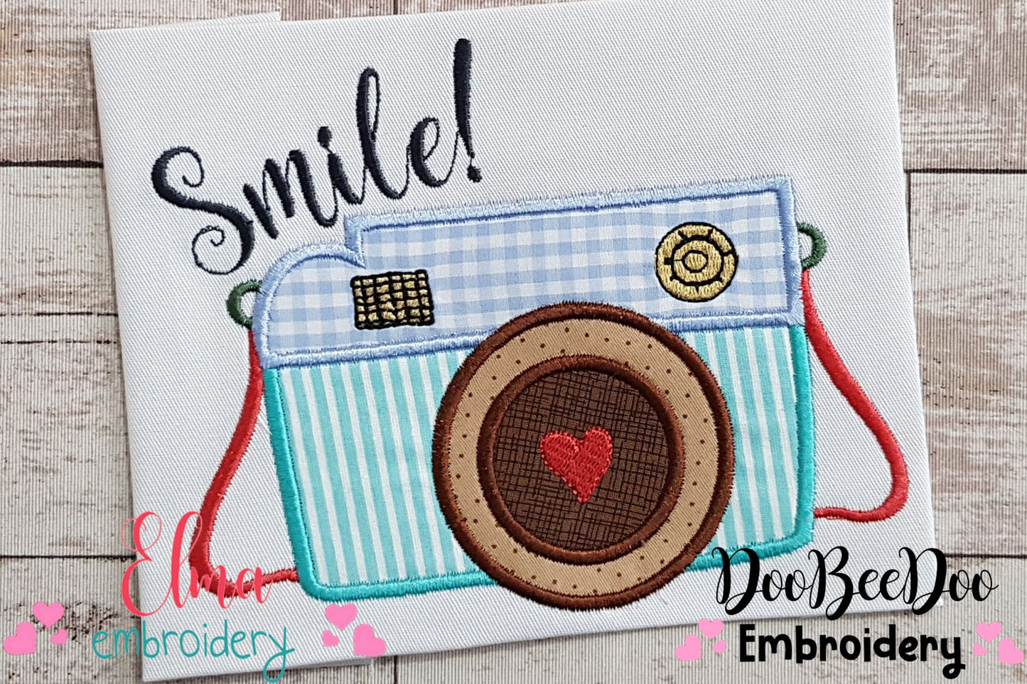 Photographic Camera Smile! - Applique - Machine Embroidery Design