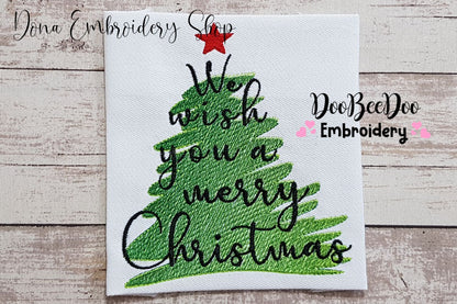 We Wish You a Merry Christmas - Fill Stitch