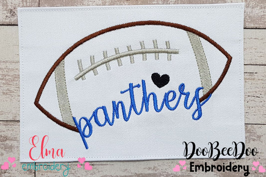 Football Panthers Ball - Fill Stitch