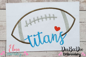 Football Titans Ball - Fill Stitch