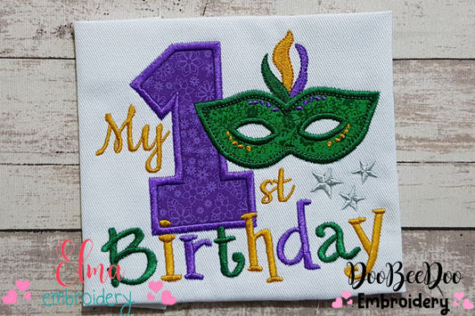 My 1st Birthday Mardi Gras - Applique