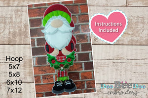 Santa Claus with Wreath - ITH Project - Machine Embroidery Design