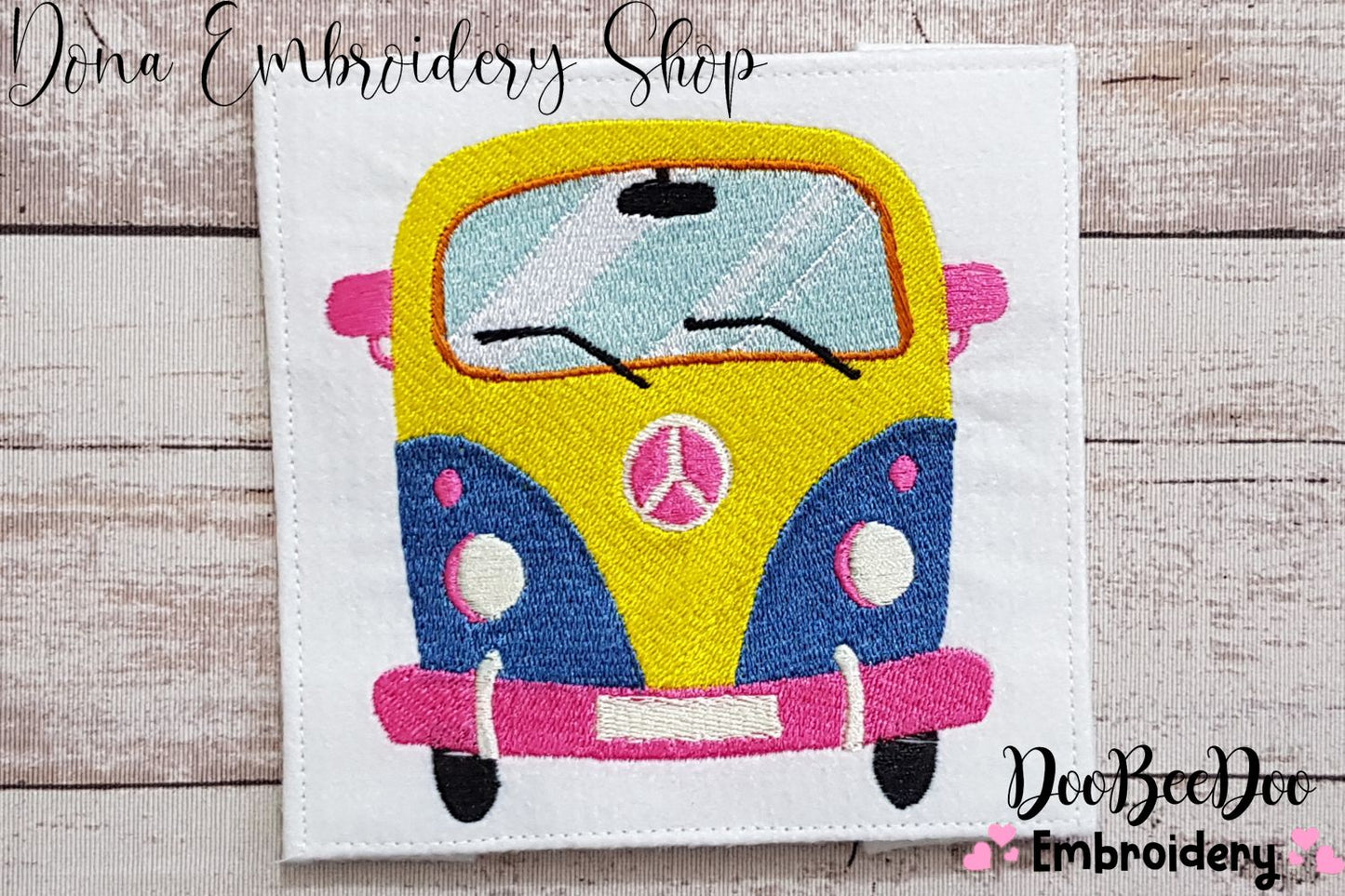 Kombi - Fill Stitch - Machine Embroidery Design