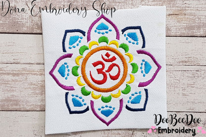 OM mandala - Fill Stitch - Machine Embroidery Design