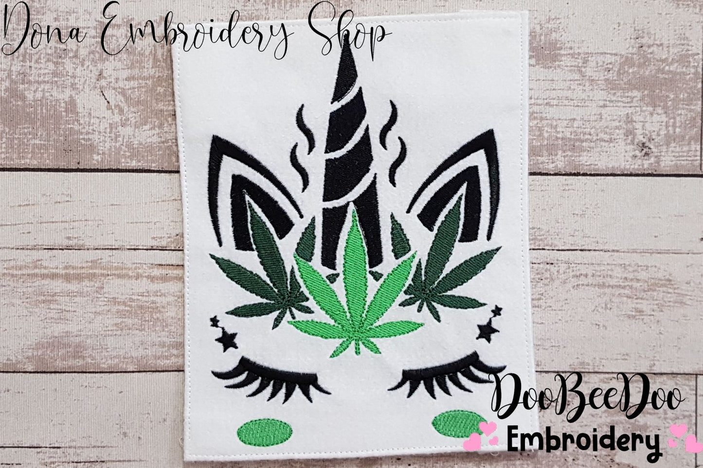 Weed Unicorn - Fill Stitch