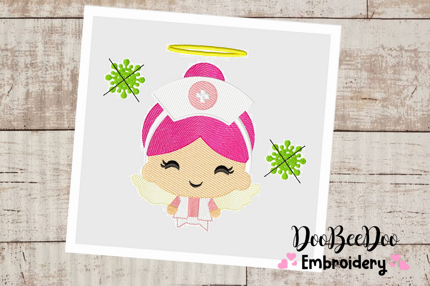 Nurse Embroidery Fill Stitch - 6 sIzes  - Machine Embroidery Design