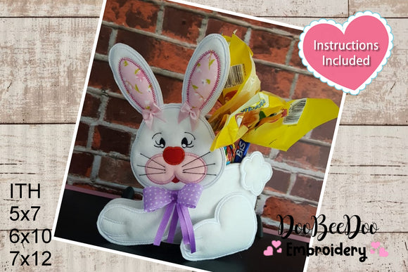 Easter Bunny Basket - ITH Project - Machine Embroidery Design