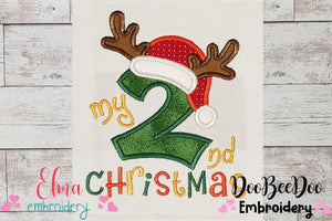My 2nd Christmas Reindeer - Applique Embroidery