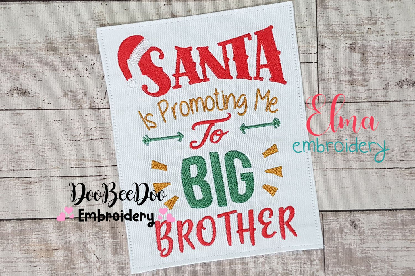 Santa is Promoting me to Big Brother - Fill Stitch
