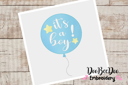 It's a boy - Applique-  6 Sizes - Machine Embroidery Designs