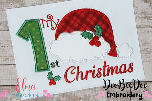 My 1st Christmas - Applique - Machine Embroidery Design