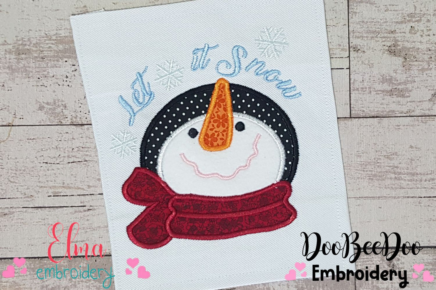 Snowman Let it Snow - Applique