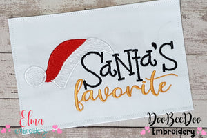 Santa's Favorite - Fill Stitch Embroidery