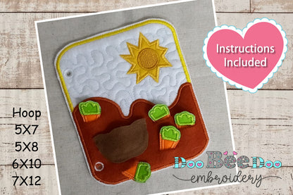 Carrot Garden Sensory Game - ITH Project - Machine Embroidery Design