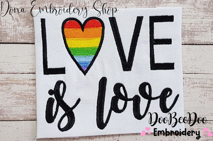 Love is Love - Fill Stitch