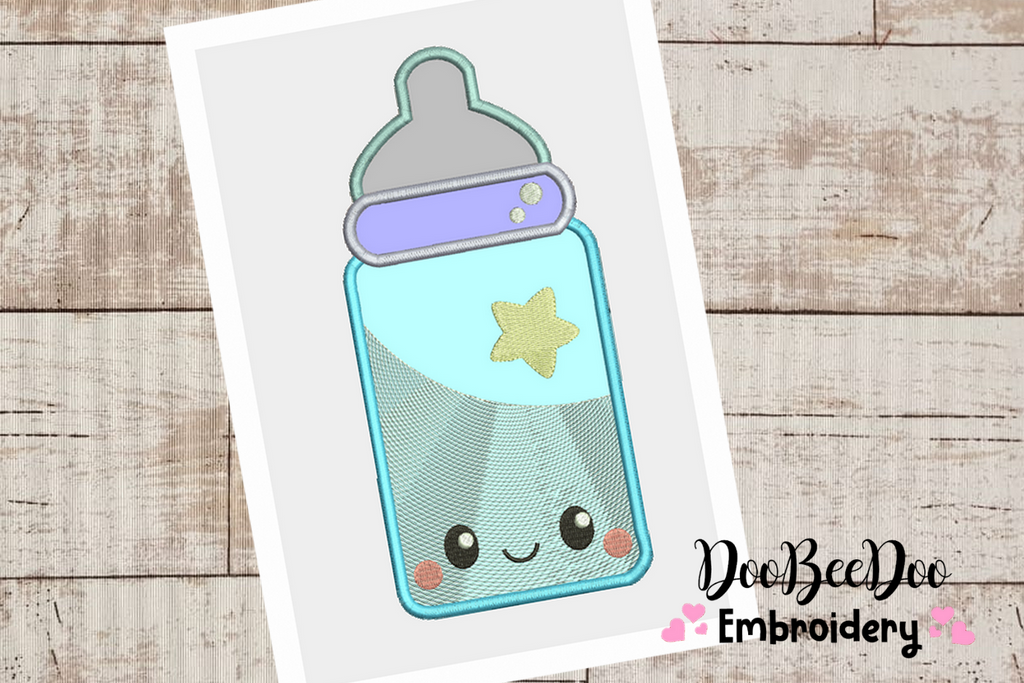 Baby bottle - Applique-  6 Sizes - Machine Embroidery Designs