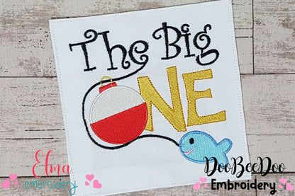 The Big One Birthday Fish - Fill Stitch Embroidery