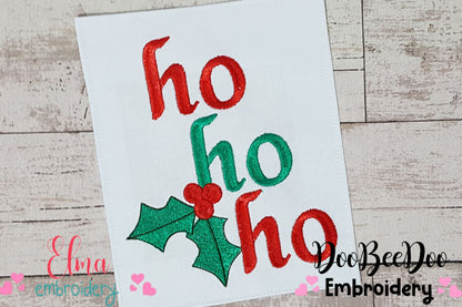 Christmas HO HO HO - Fill Stitch