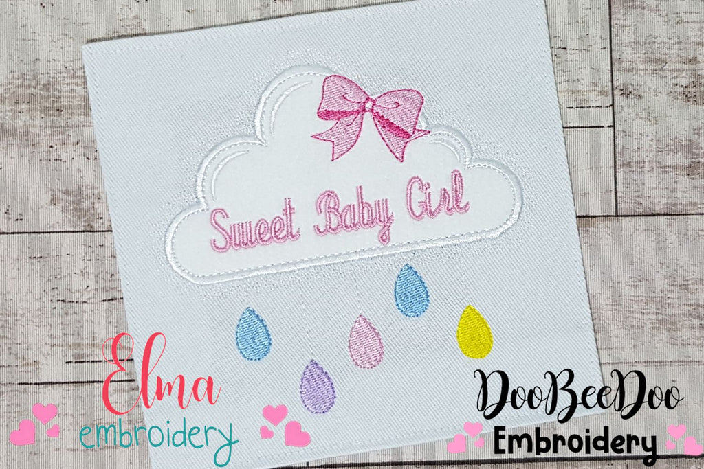 Sweet Baby Girl - Applique Embroidery