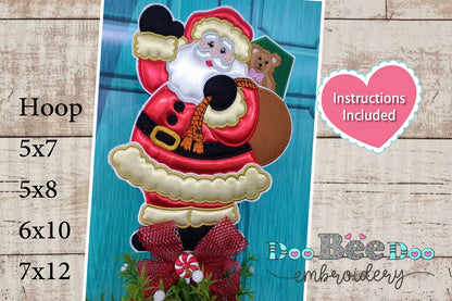 Santa Claus With Gifts - ITH Project - Machine Embroidery Design