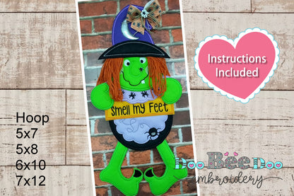 Witch Smell My Feet - ITH Project - Machine Embroidery Design
