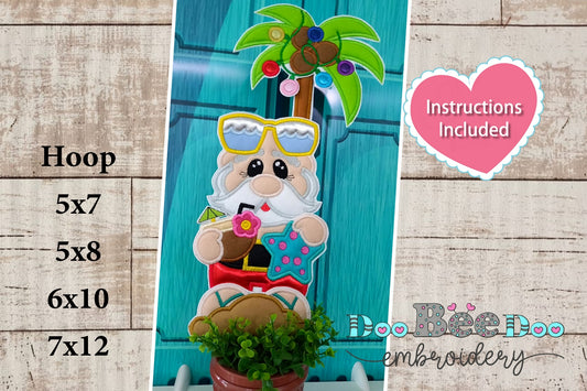 Tropical Santa Claus - ITH Project - Machine Embroidery Design
