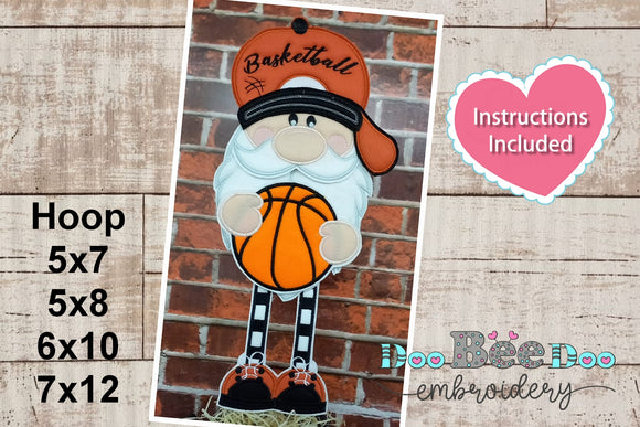 Basketball Gnome - ITH Project - Machine Embroidery Design
