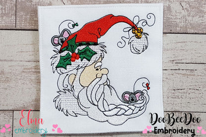 Vintage Santa Claus - Fill Stitch