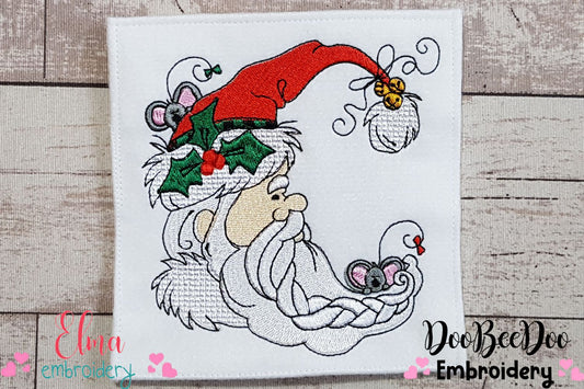Vintage Santa Claus - Fill Stitch