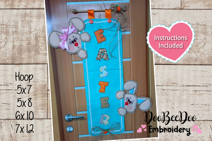 Couple Bunies - ITH Project - Machine Embroidery Design