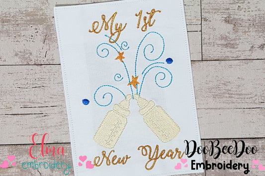 My 1st New Year - Fill Stitch