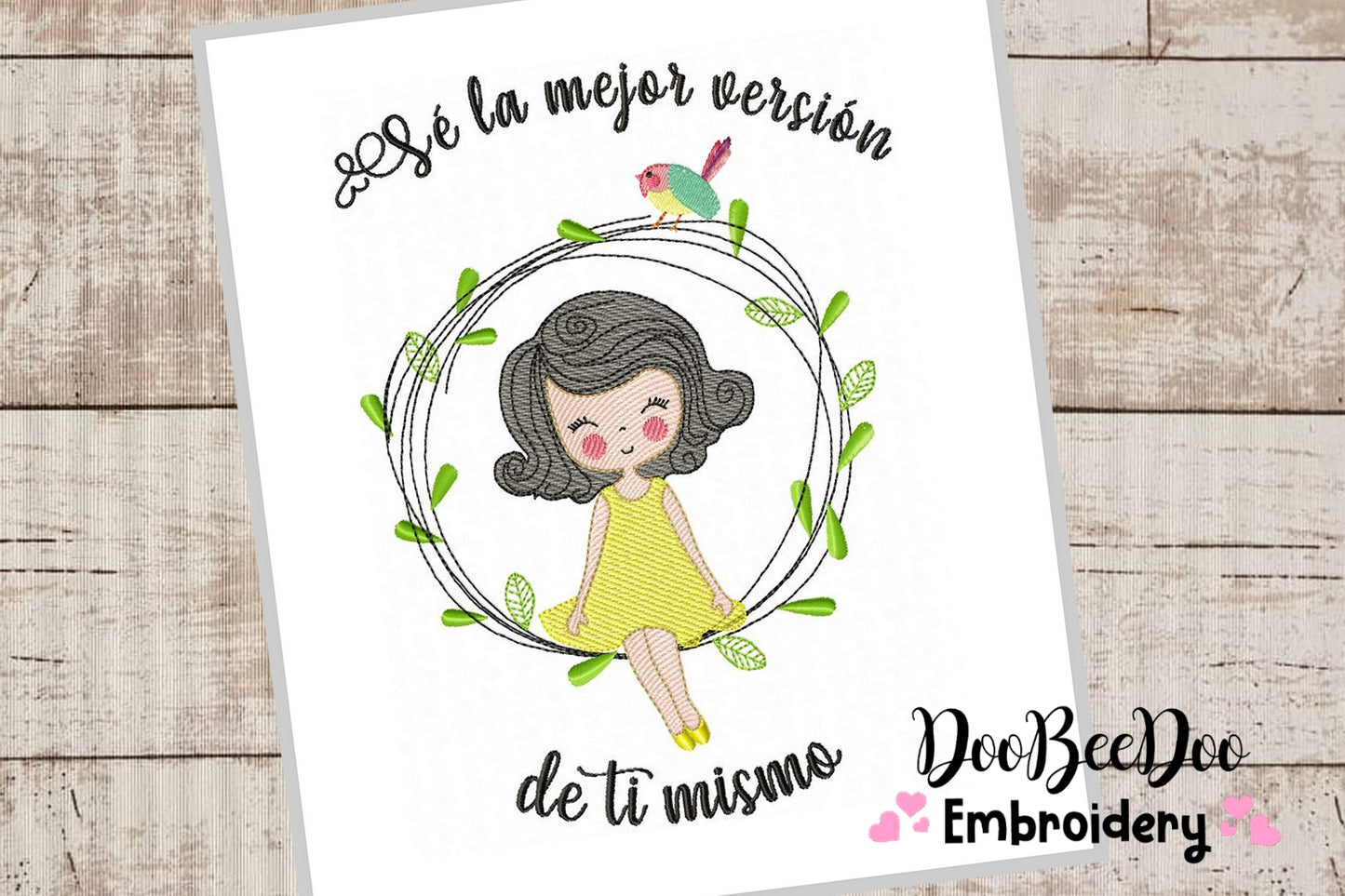 Se la mejor version de ti mismo - Fill Stitch - 6 Sizes - Machine Embroidery