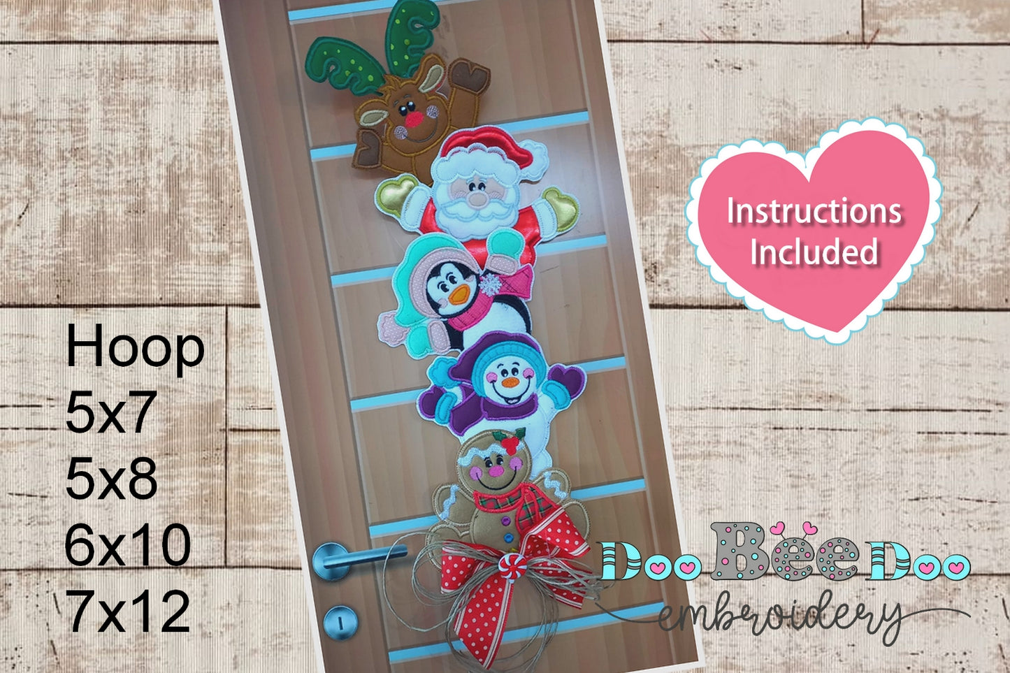 Happy Christmas Elements - ITH Project - Machine Embroidery Design