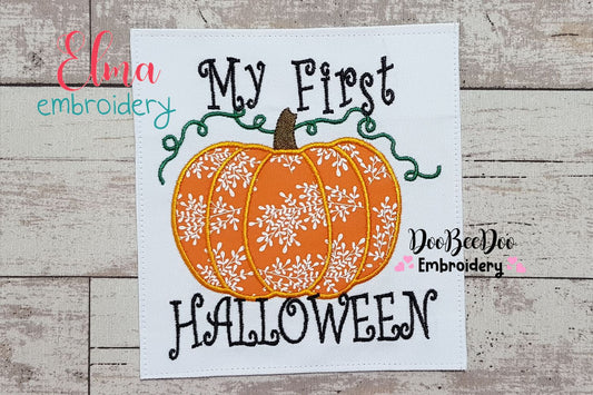 My 1st Halloween - Applique - Machine Embroidery Design
