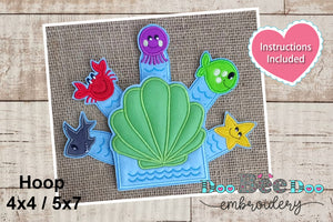 Finger Pupets Under the Sea - ITH Project - Machine Embroidery Design