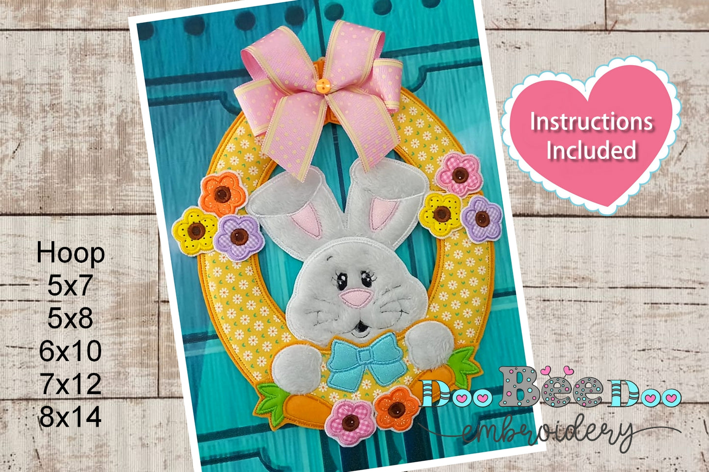 Graceful Rabbit - ITH Project - Machine Embroidery Design