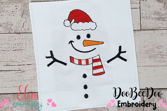 Snowman - Fill Stitch Embroidery