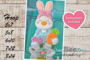 Bunny with Bandana - ITH Project - Machine Embroidery Design