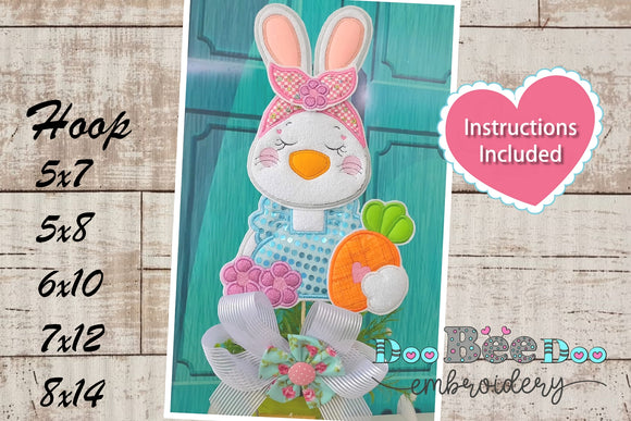 Bunny with Bandana - ITH Project - Machine Embroidery Design