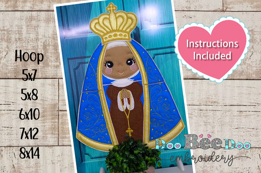 Virgin Mary Our Lady - ITH Project - Machine Embroidery Design