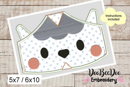Sheep Face Mask - ITH Project - Machine Embroidery Design