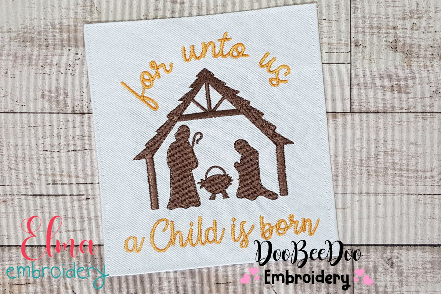 For Unto Us a Child is Born - Fill Stitch