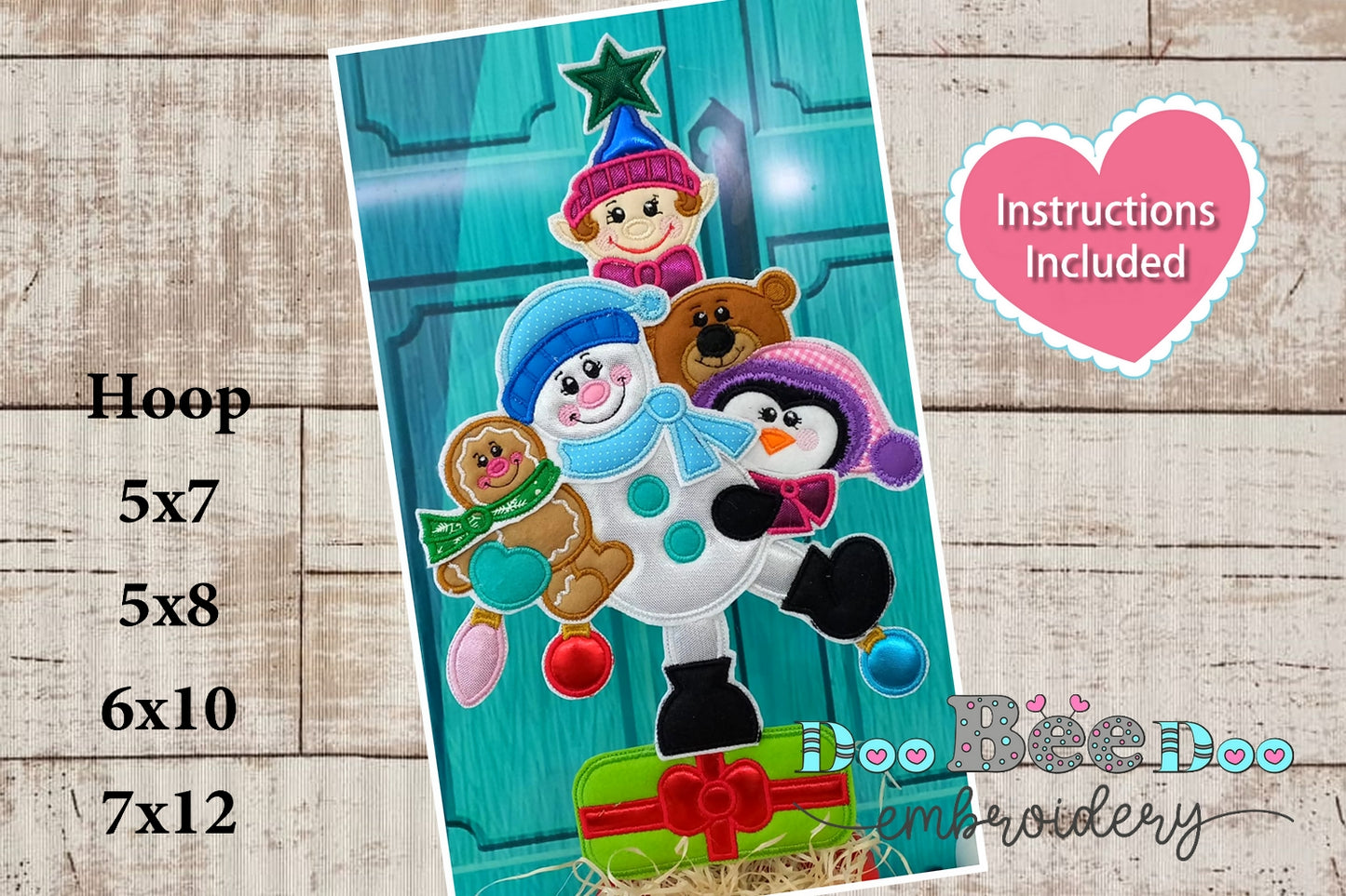 Christmas Tree with Elements - ITH Project - Machine Embroidery Design