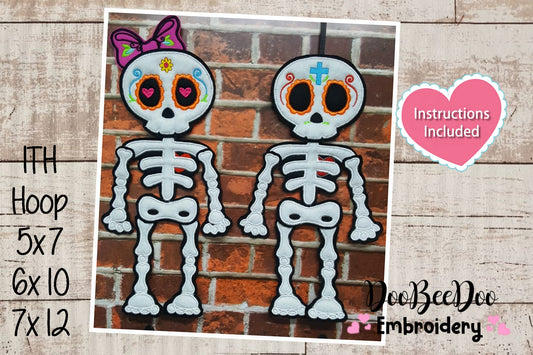 Halloween Skull - ITH Project - Machine Embroidery Design