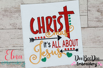 Christmas it's all about Jesus - Fill Stitch