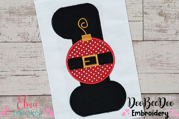 Number One 1st Christmas - Applique